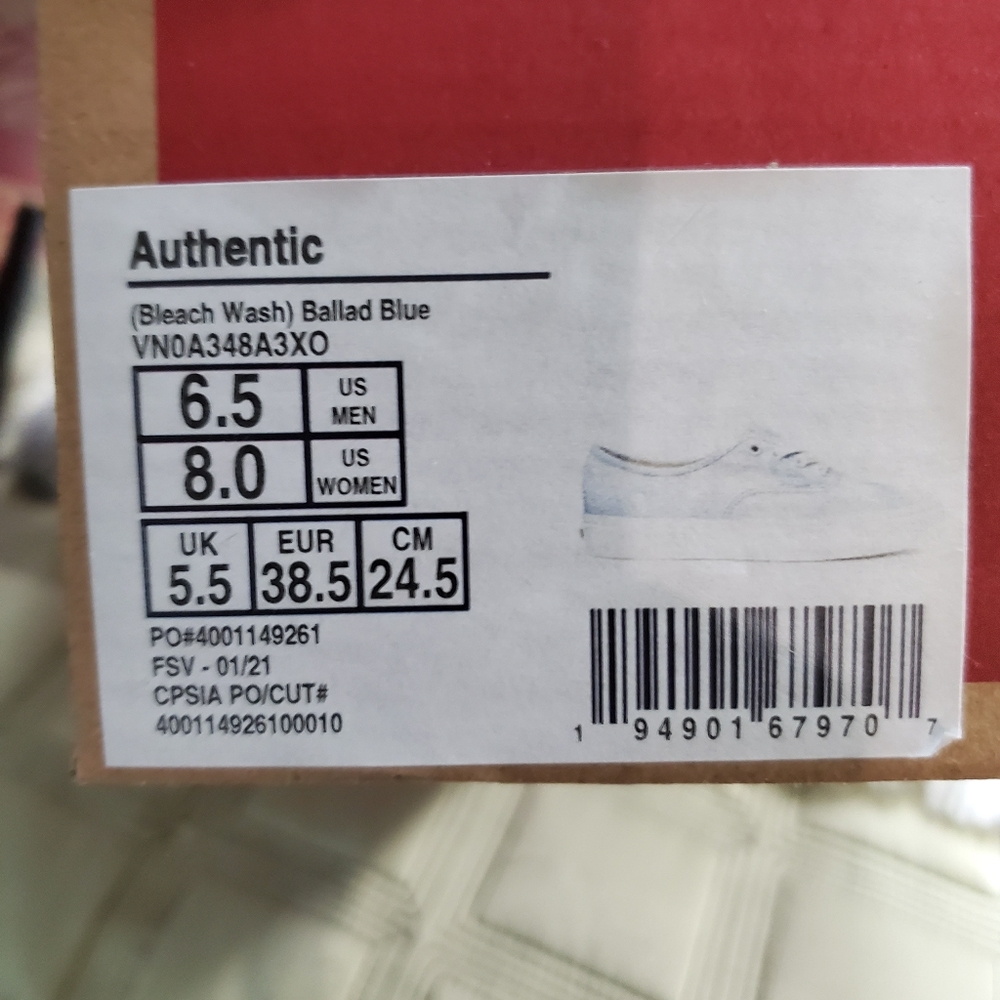 Vans authentic bleach wash ballad blue - Picture 4 of 15